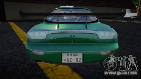 Mazda RX-7 Green para GTA San Andreas