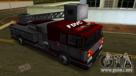 Camión de bomberos con escape de rescate para GTA Vice City