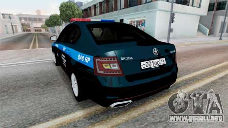 Skoda Octavia Police Black para GTA San Andreas