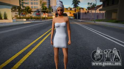 Chica en una toalla para GTA San Andreas