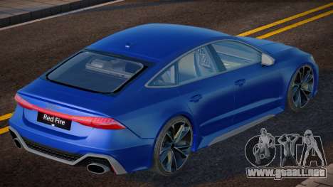Audi RS7 Blu para GTA San Andreas