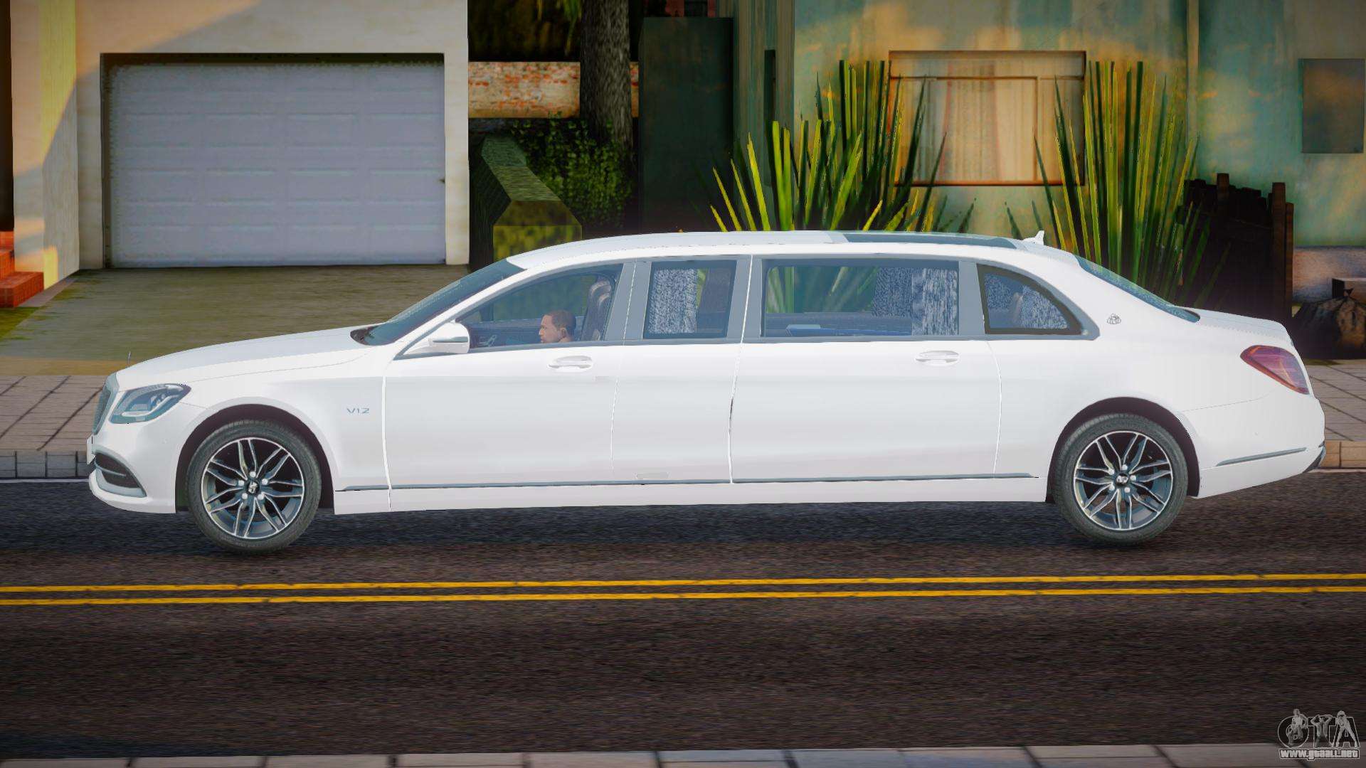 Maybach S650 Pullman White Para Gta San Andreas