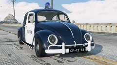 Volkswagen Beetle Policia 1962 para GTA 5