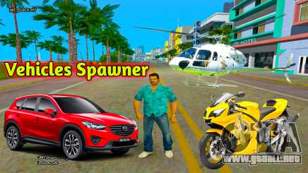 Todo tipo de vehículos Spawner Mod para GTA Vice City