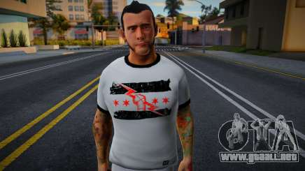 CM Punk Skin (2013) v4 para GTA San Andreas