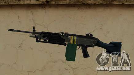 Advanced MG (M249 SAW) from GTA IV TBoGT para GTA Vice City