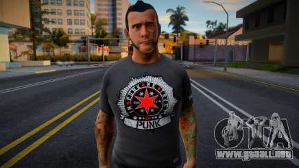 CM Punk Skin (2013) v3 para GTA San Andreas