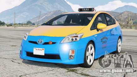 Toyota Prius Taxi (ZVW30) Vivid Cerulean para GTA 5