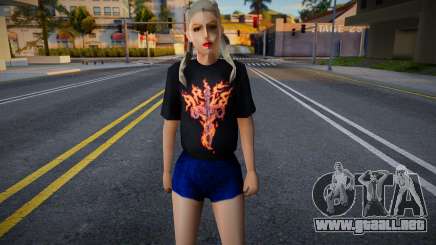 Girl Jeans Short para GTA San Andreas