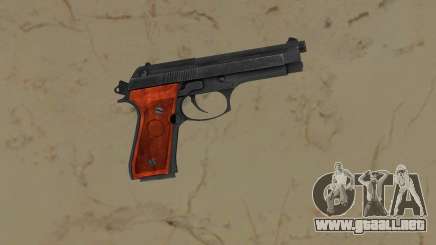 Beretta Black with wood grips para GTA Vice City