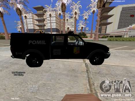 Ford Ranger 2008 Policia Militar Colombiana para GTA San Andreas