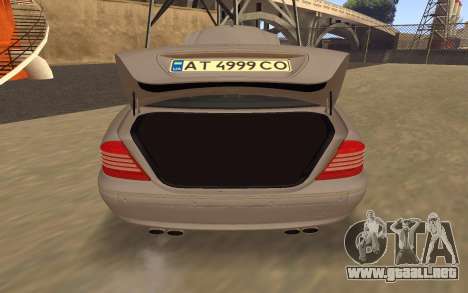 Mercedes-Benz S600 (W220) para GTA San Andreas