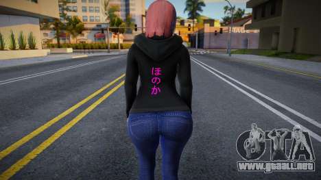 Honoka Hoodie Fix para GTA San Andreas