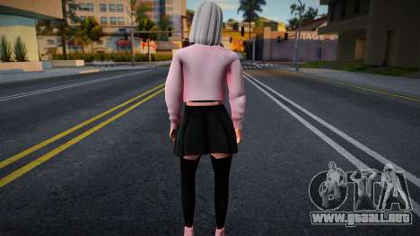 Chica con un top rosa para GTA San Andreas