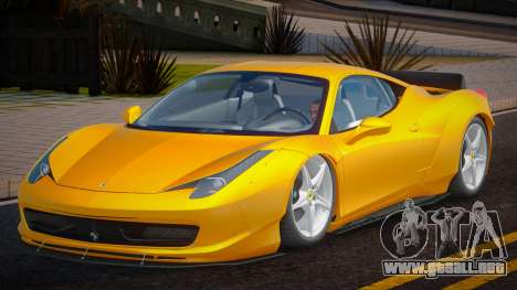 Ferrari 458 Italia Cherkes para GTA San Andreas