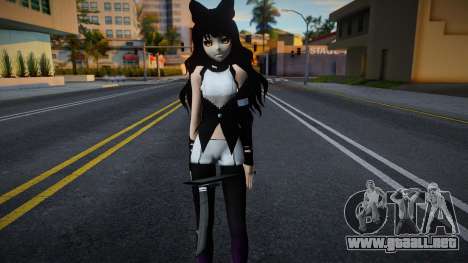 Skin de Blake Belladonna con armas de serie RWBY para GTA San Andreas