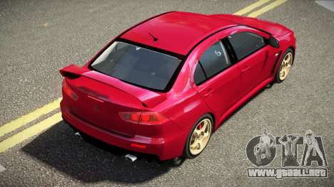 Mitsubishi Lancer Evolution X ZR V1.1 para GTA 4