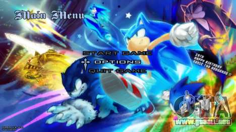 Sonic The Hedgehog - Menu And Loadscreen For PC para GTA San Andreas