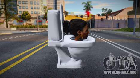 Skin De Skibidi Toilet Cabeza De Rochelle Left 4 para GTA San Andreas