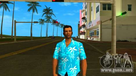 Tommy Skin Blue Trees para GTA Vice City