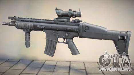 FN SCAR-L (Acog) Black para GTA San Andreas