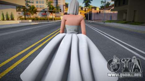 Chica en vestido de novia para GTA San Andreas