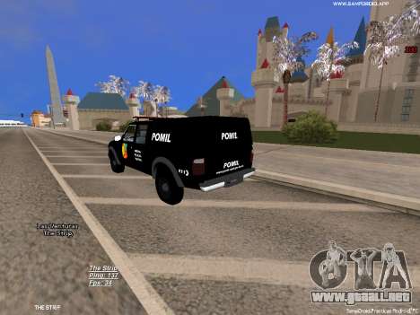 Ford Ranger 2008 Policia Militar Colombiana para GTA San Andreas