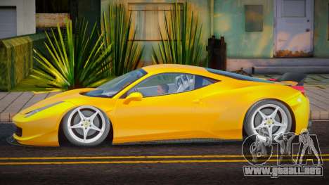 Ferrari 458 Italia Cherkes para GTA San Andreas