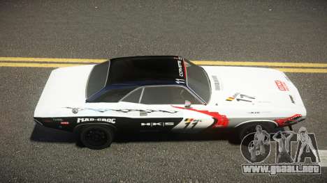 1971 Dodge Challenger Racing S1 para GTA 4