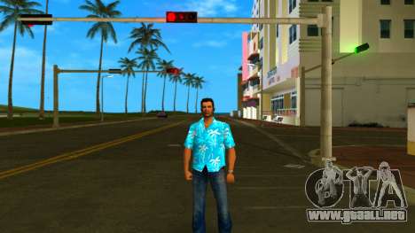 Tommy Skin Blue Trees para GTA Vice City