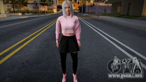Chica con un top rosa para GTA San Andreas