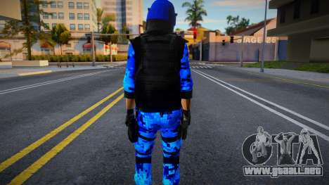 Casco Azul Policia Paraguay V2 para GTA San Andreas