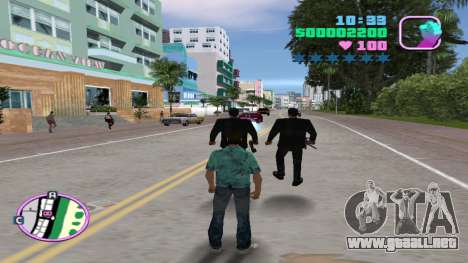 Los guardaespaldas con trajes negros para GTA Vice City