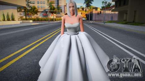 Chica en vestido de novia para GTA San Andreas
