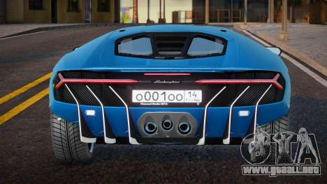 Lamborghini Centenario Dia para GTA San Andreas