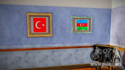 CJin Evinde Türk Bayrakları ve Atatürk Resmi para GTA San Andreas