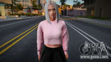 Chica con un top rosa para GTA San Andreas