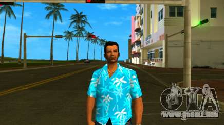 Tommy Skin Blue Trees para GTA Vice City