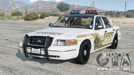 Ford Crown Victoria Sheriff Cararra para GTA 5