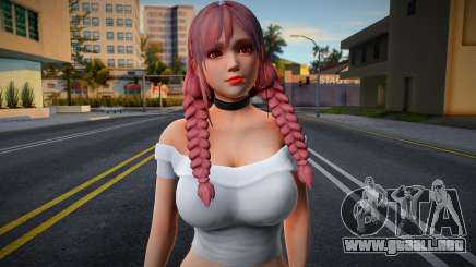 Kokoro White Top para GTA San Andreas