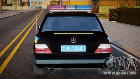 Policía Mercedes - Benz 300 E DPS de Ucrania para GTA San Andreas