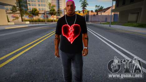 Heart T-Shirt para GTA San Andreas
