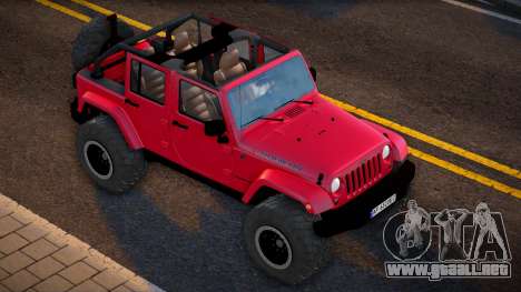 Jeep Wrangler 2012 Rubicon Ukr Plate para GTA San Andreas