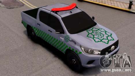 Toyota Hilux 2017, Tehran Municipality para GTA 4