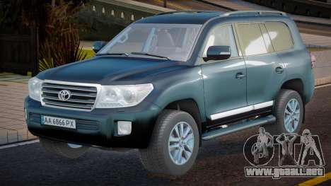 Toyota Land Cruiser 200 Ukr Plate para GTA San Andreas