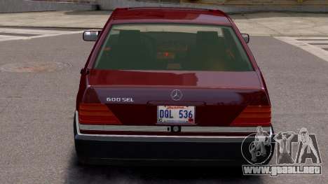 Mercedes-Benz W140 600SEL para GTA 4