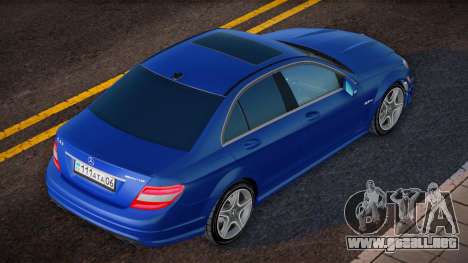 Mercedes-Benz C63 W204 AMG KZ Plate para GTA San Andreas