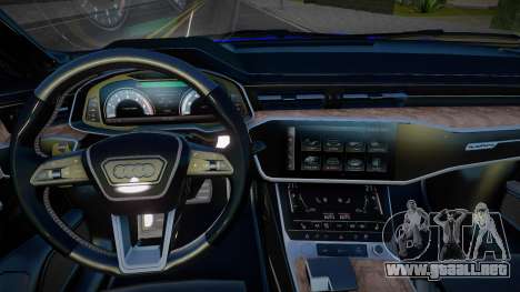 Audi A6 2019 FL VIP Plate para GTA San Andreas