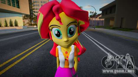 Sunset Shimmer EG4 para GTA San Andreas