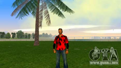 Tommy Flame Shirt para GTA Vice City